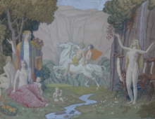 Bacchus & Ariadne with Nymphs
